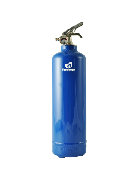 Fire extinguisher design plain blue