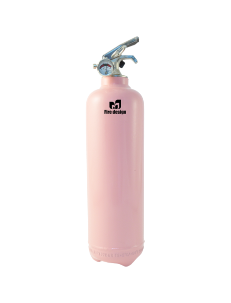 Fire extinguisher design plain light pink