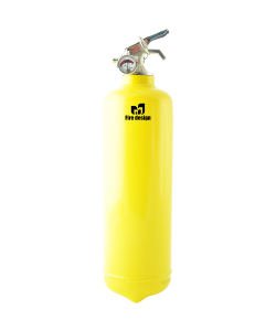 Fire extinguisher design yellow