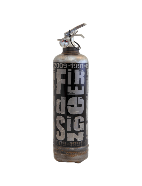 Fire extinguisher design RG raw black