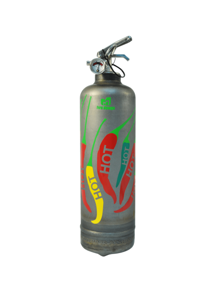 Fire extinguisher design Dominique Vari Piments raw