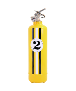 Fire extinguisher design auto E2R Fangio yellow