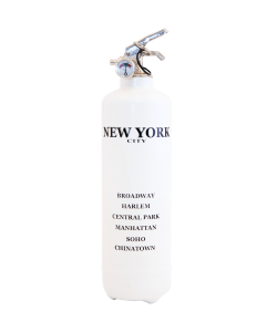 Estintore design City New York Bianco