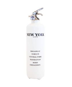 Extincteur design City New York Blanc