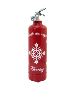 Fire extinguisher design Parishéri Etoile des Neiges red