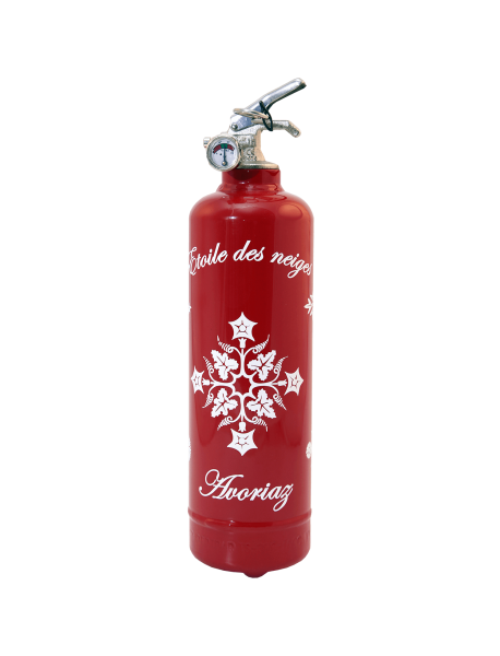 Fire extinguisher design PC toile des neiges red