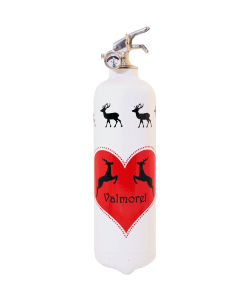 Fire extinguisher design Parischéri Cerfs cabrés white