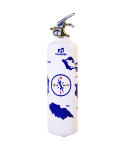 Fire extinguisher design Atlantic white