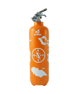 Fire extinguisher design Atlantic orange