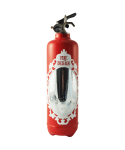 Fire extinguisher design Baroque red