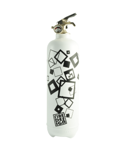 Estintore design Carrés bianco