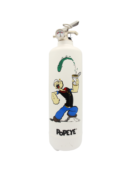 Extincteur design Popeye Original blanc