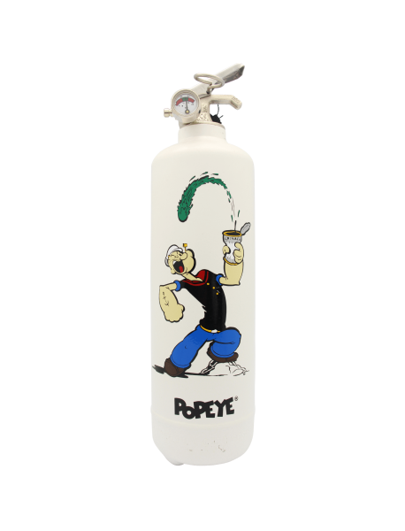 Fire extinguisher design Popeye Original white