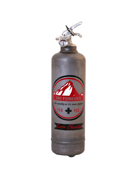 Fire extinguisher design Ski Forever vintage