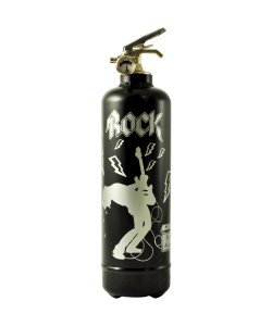 Extincteur design Rock N Roll noir