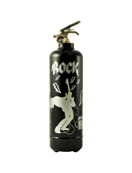 Extincteur design Rock N Roll noir