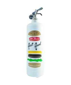Fire extinguisher design AKLH Fast Food white