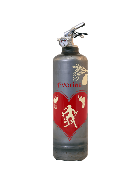 Fire extinguisher design PC Coeur des neiges vintage