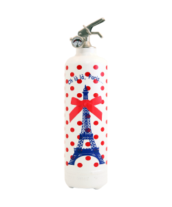 Extincteur design Parischeri Oh la la Paris blanc