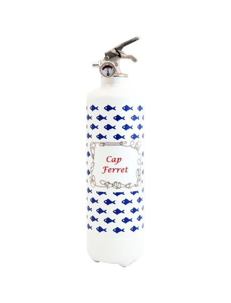 Extincteur design PC Petit poisson blanc