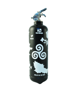 Fire extinguisher design Breizh black
