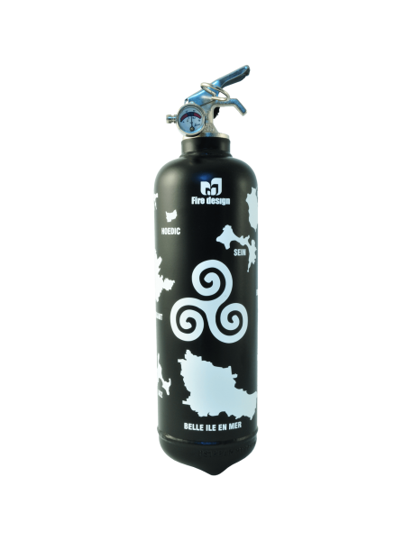 Extincteur design Breizh noir