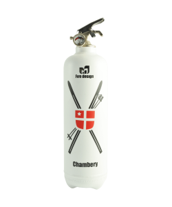 Fire extinguisher design Chambery white