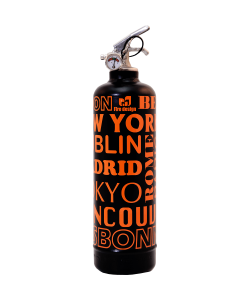 Fire extinguisher design City black orange