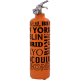 Fire extinguisher design City orange black