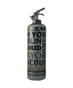 Extincteur Fire design City brut noir