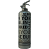 Estintore design city brut nero