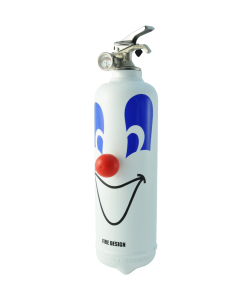 fire extinguisher design clown white