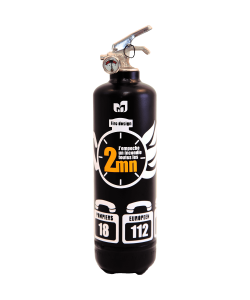 Fire extinguisher design chrono black
