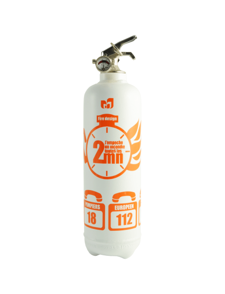 fire extinguisher design chrono white