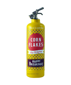 fire extinguisher design corn flakes yellow