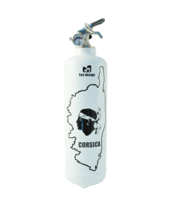 Fire extinguisher design Corsica white