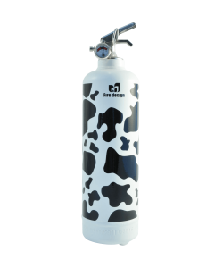 extinguisher design cow white black