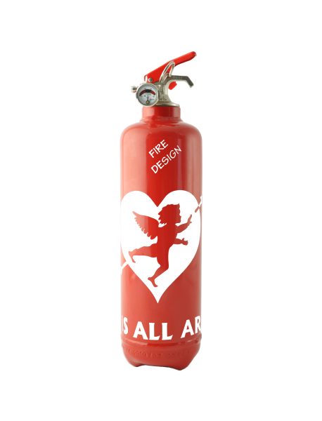fire extinguisher design cupidon red white