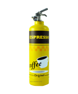 Extincteur design espresso jaune