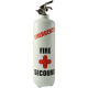 Fire extinguisher design emergency white