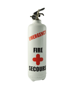 Fire extinguisher design emergency white