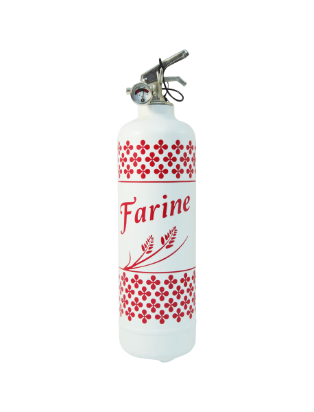 extincteur design Farine blanc