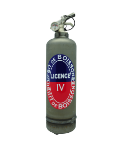 Fire extinguisher design Licence IV vintage