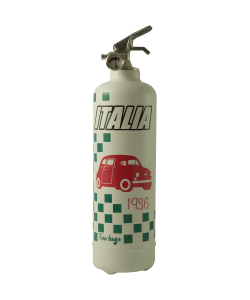 Fire extinguisher design Italia car white