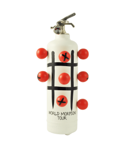Fire extinguisher design Morpion white