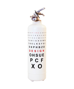 Fire extinguisher design Ophtalmique white