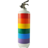 Estintore design Rainbow bianco