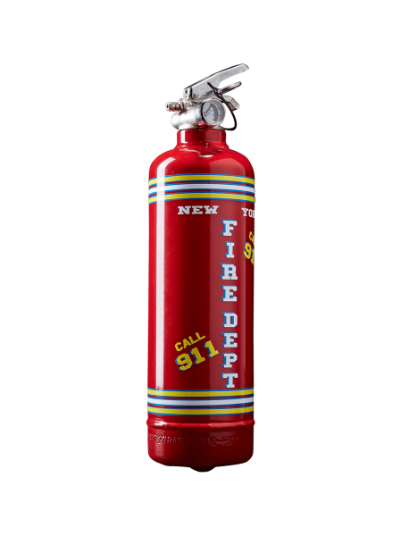 Extincteur design Fire Dept rouge