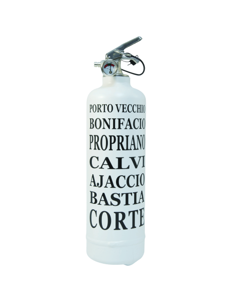 Fire extinguisher design Corsica City white