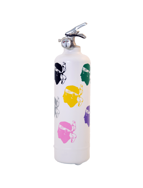 Fire extinguisher design Corsica Colors white